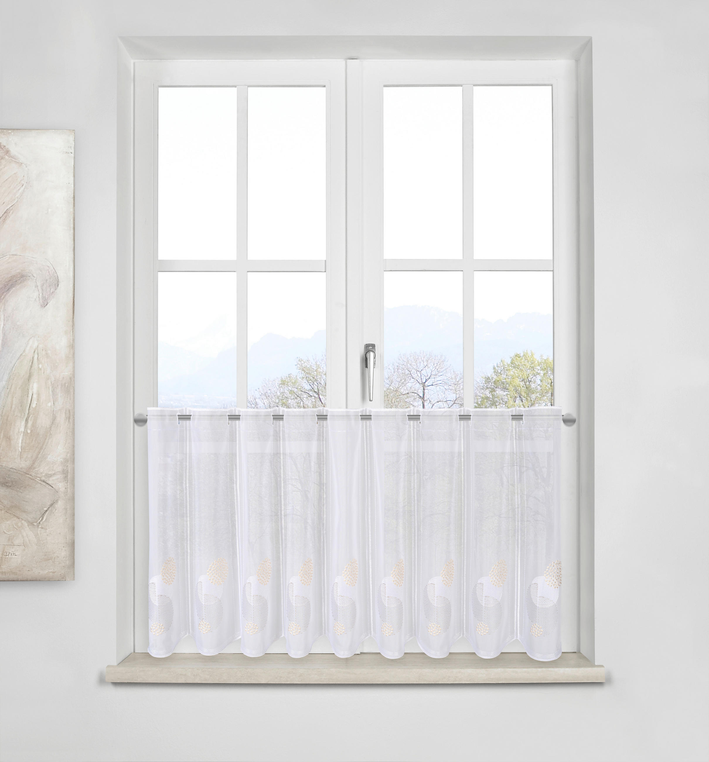 KURZGARDINE    140/50 cm  - Taupe, Design, Textil (140/50cm) - Esposa