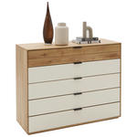 KOMMODE  in 120/94/44 cm  - Kaschmir/Eichefarben, Natur, Glas/Holz (120/94/44cm) - Valnatura