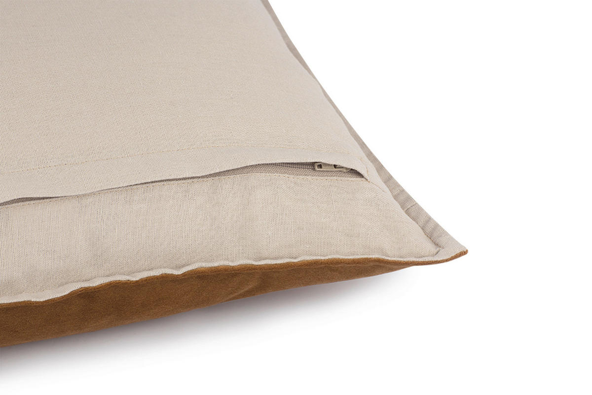 KISSENHÜLLE SW-DOLCE 45/45 cm  - Bronzefarben, Basics, Textil (45/45cm) - Schöner Wohnen