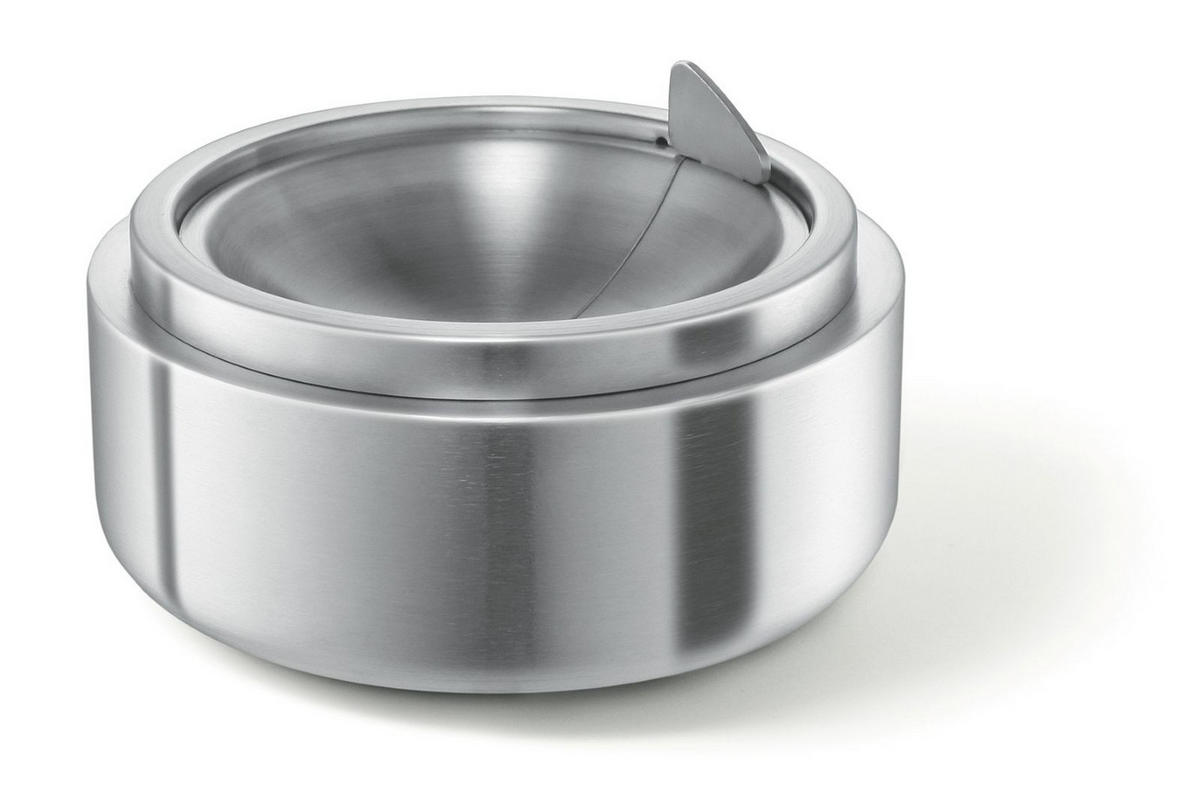 ASCHENBECHER - Edelstahlfarben, KONVENTIONELL, Metall (14/14/8cm) - Zack