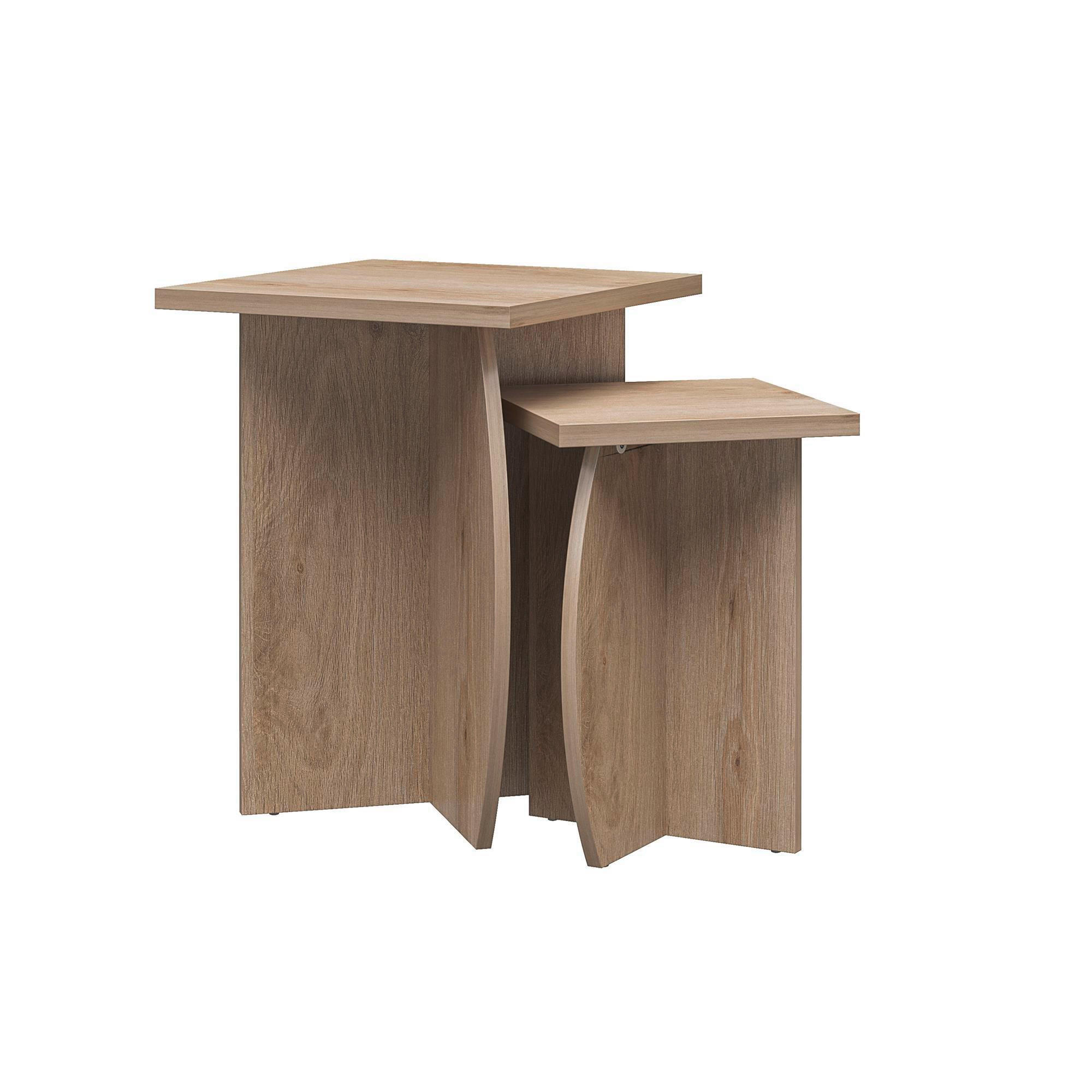 COUCHTISCH Voler 48/48/63 cm quadratisch Eichefarben  - Eichefarben, Design, Holzwerkstoff (48/48/63cm) - MID.YOU