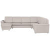 WOHNLANDSCHAFT in Flachgewebe Creme  - Chromfarben/Creme, Konventionell, Textil/Metall (163/330/240cm) - Beldomo System