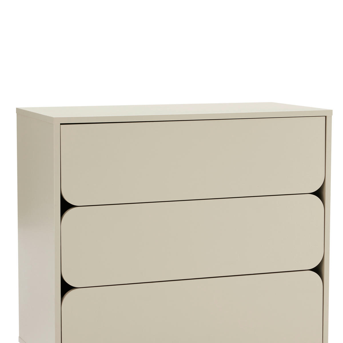 KOMMODE  in 80/85/40 cm  - Seidengrau/Hellgrau, Design, Holzwerkstoff/Metall (80/85/40cm) - Xora