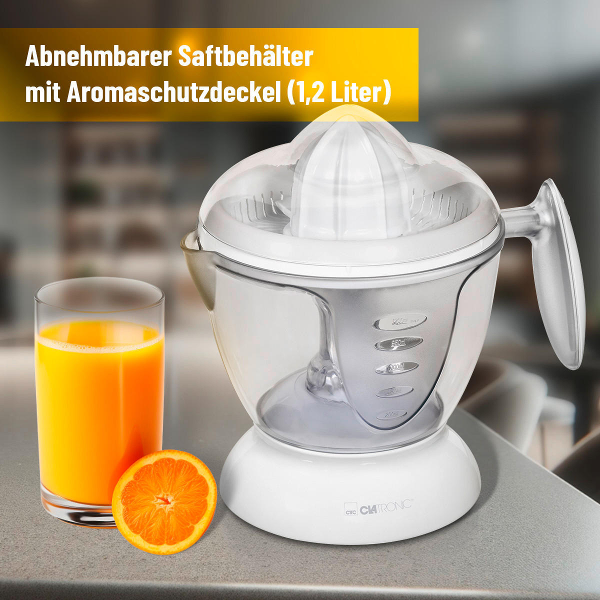 ZITRONENPRESSE Sortiment  - Weiß, Basics, Kunststoff (23.5/23/16.5cm) - Bomann