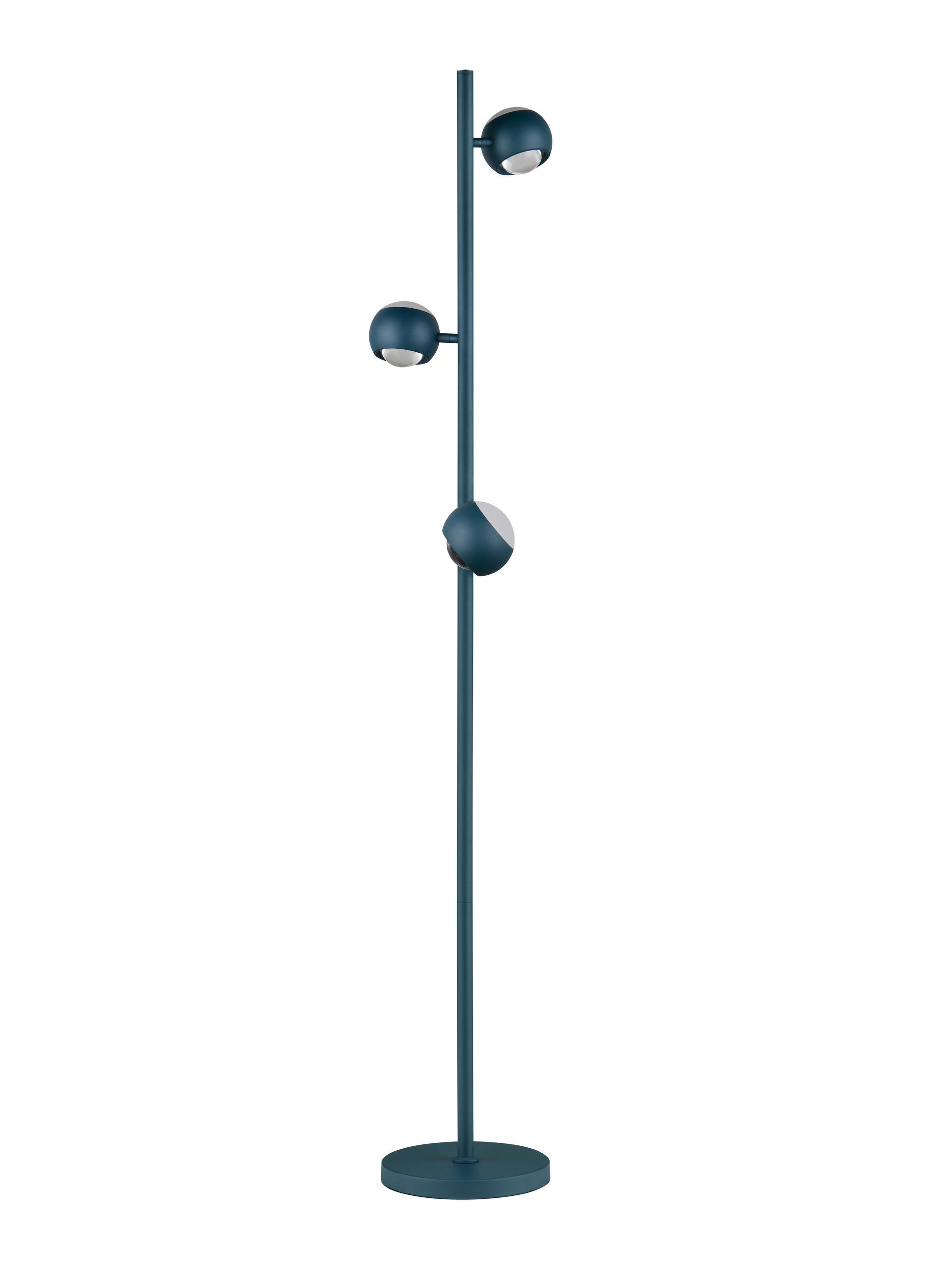 LED-STEHLEUCHTE Cannon 25/150 cm   - Blau, KONVENTIONELL, Metall (25/150cm) - Musterring