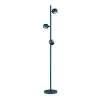 LED-STEHLEUCHTE Cannon 25/150 cm   - Blau, KONVENTIONELL, Metall (25/150cm) - Musterring