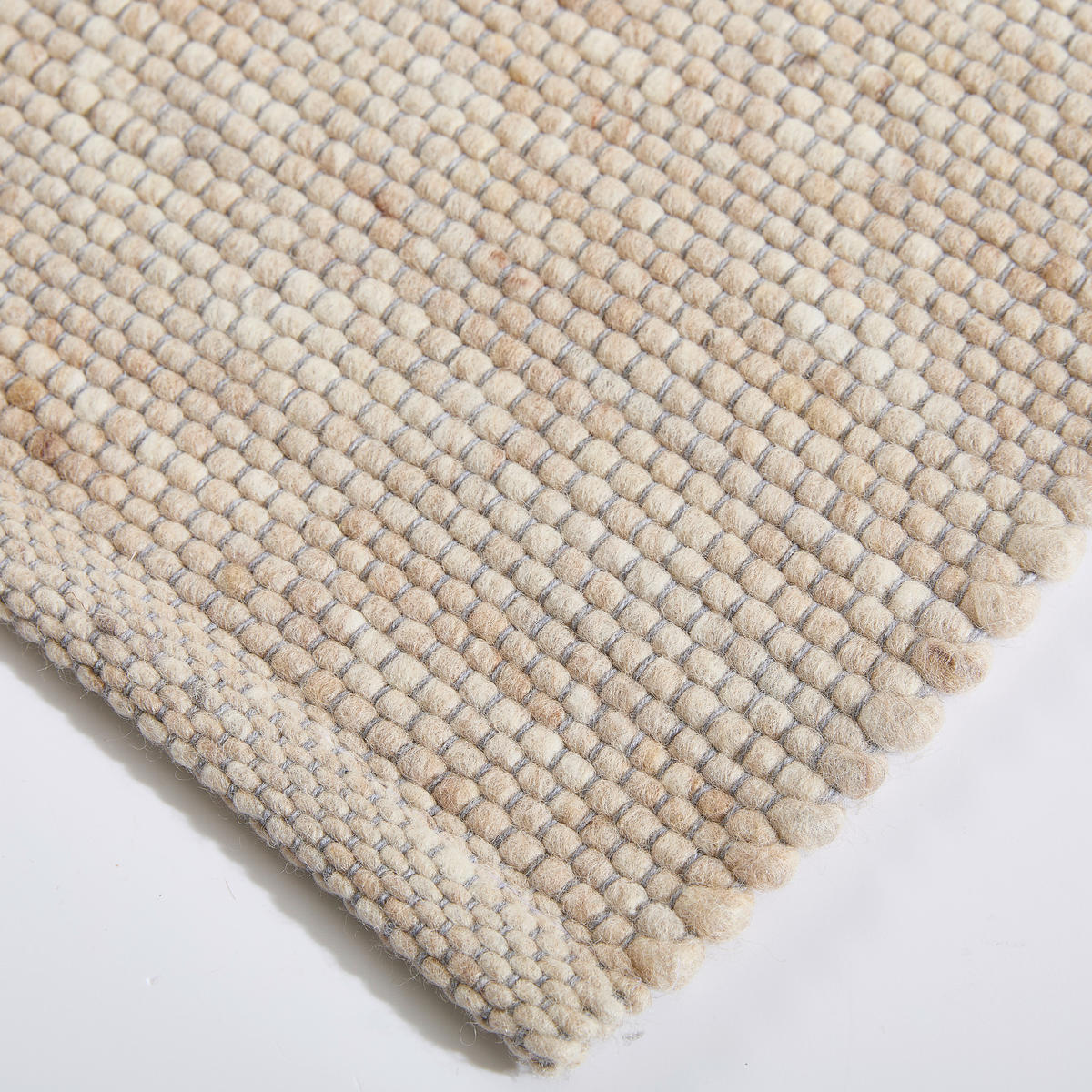 RUČNĚ TKANÝ KOBEREC, 160/230 cm, béžová - béžová, Basics, textil (160/230cm) - Linea Natura