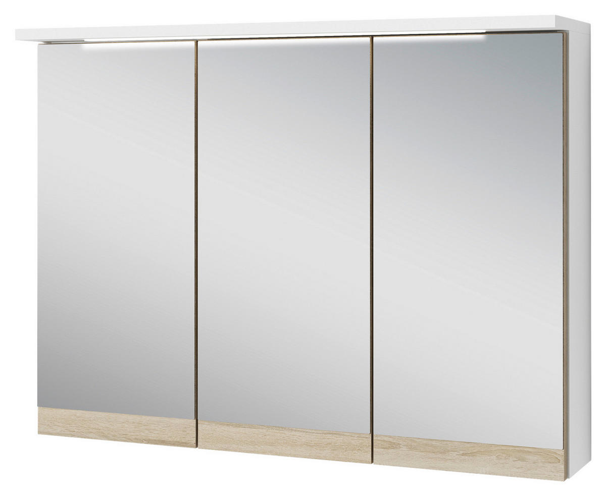 SPIEGELSCHRANK 80/60/20 cm  - Weiß, MODERN, Glas/Holzwerkstoff (80/60/20cm) - MID.YOU