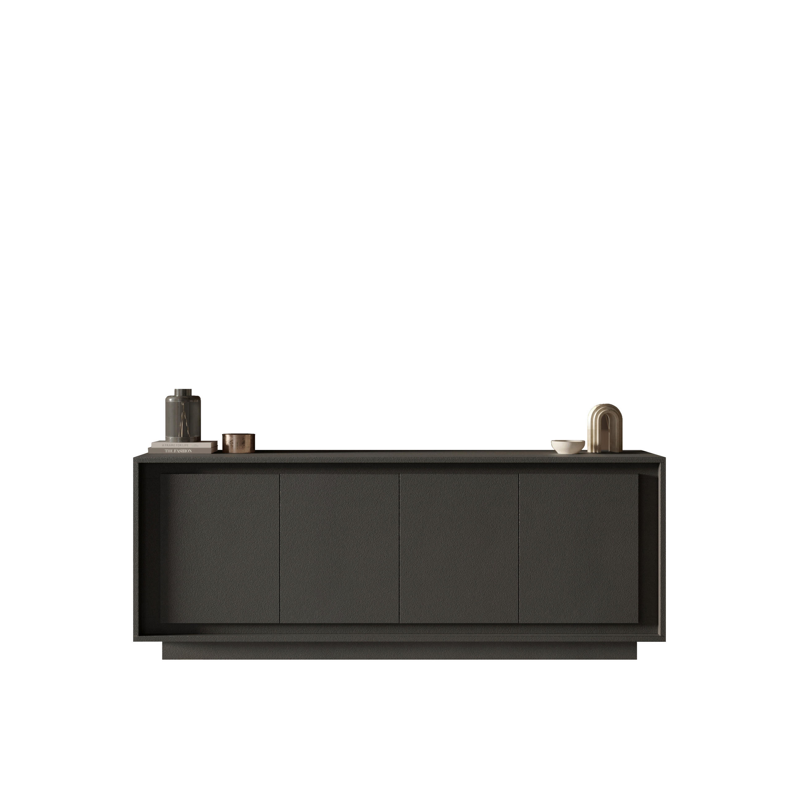 SIDEBOARD  in 207/80/50 cm  - Anthrazit, Design, Holzwerkstoff (207/80/50cm) - MID.YOU