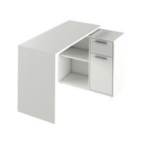 PSACÍ STŮL, bílá, 117/75/83 cm - bílá/barvy dubu, Design, kompozitní dřevo (117/75/83cm) - Xora