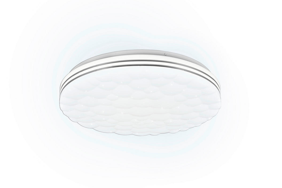 LED-DECKENLEUCHTE Tiger 38/7 cm   - Weiß, Basics, Kunststoff (38/7cm)