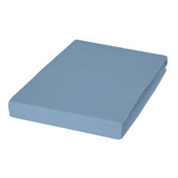 SPANNBETTTUCH Jersey  - Blau, Basics, Textil (150/200cm) - Janine
