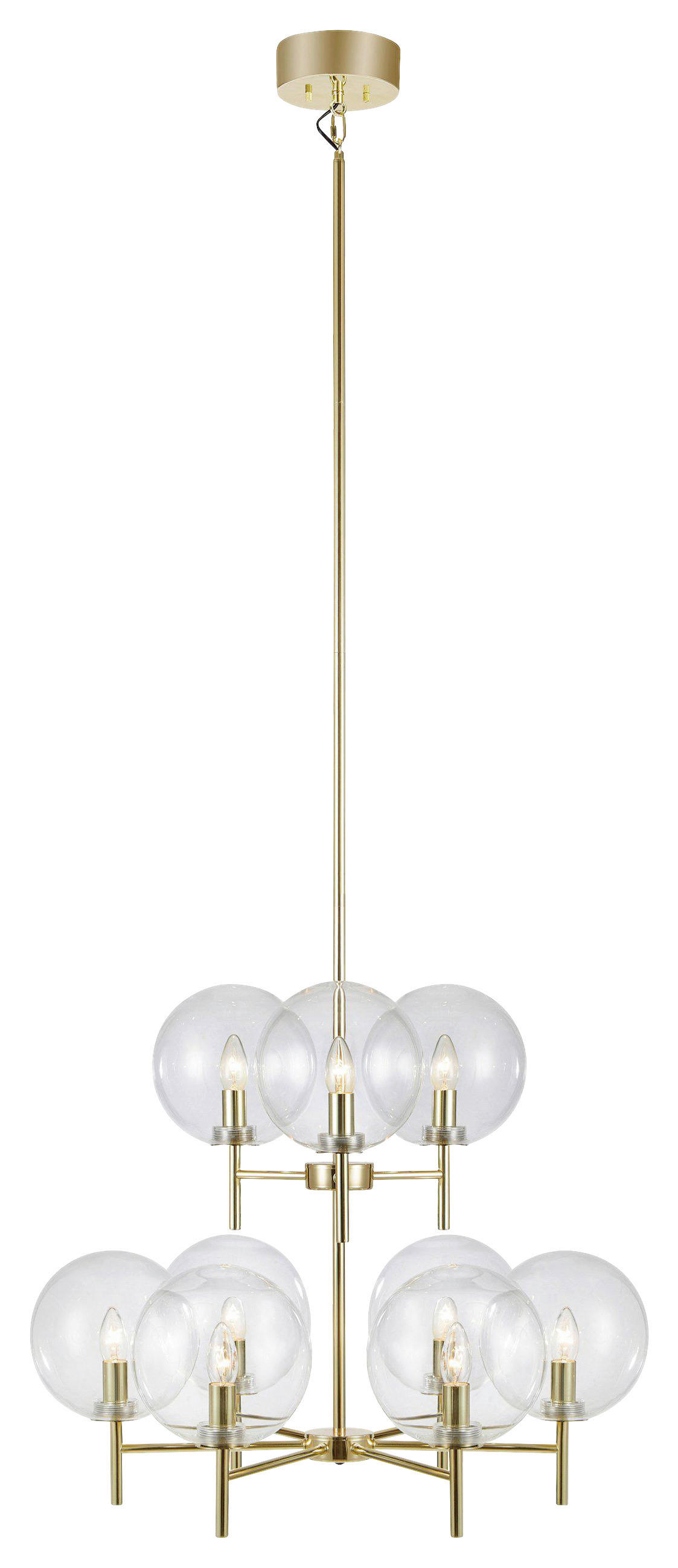 PENDELLEUCHTE Crown 71,5/162 cm   - Messingfarben, Basics, Metall (71,5/162cm) - Markslöjd