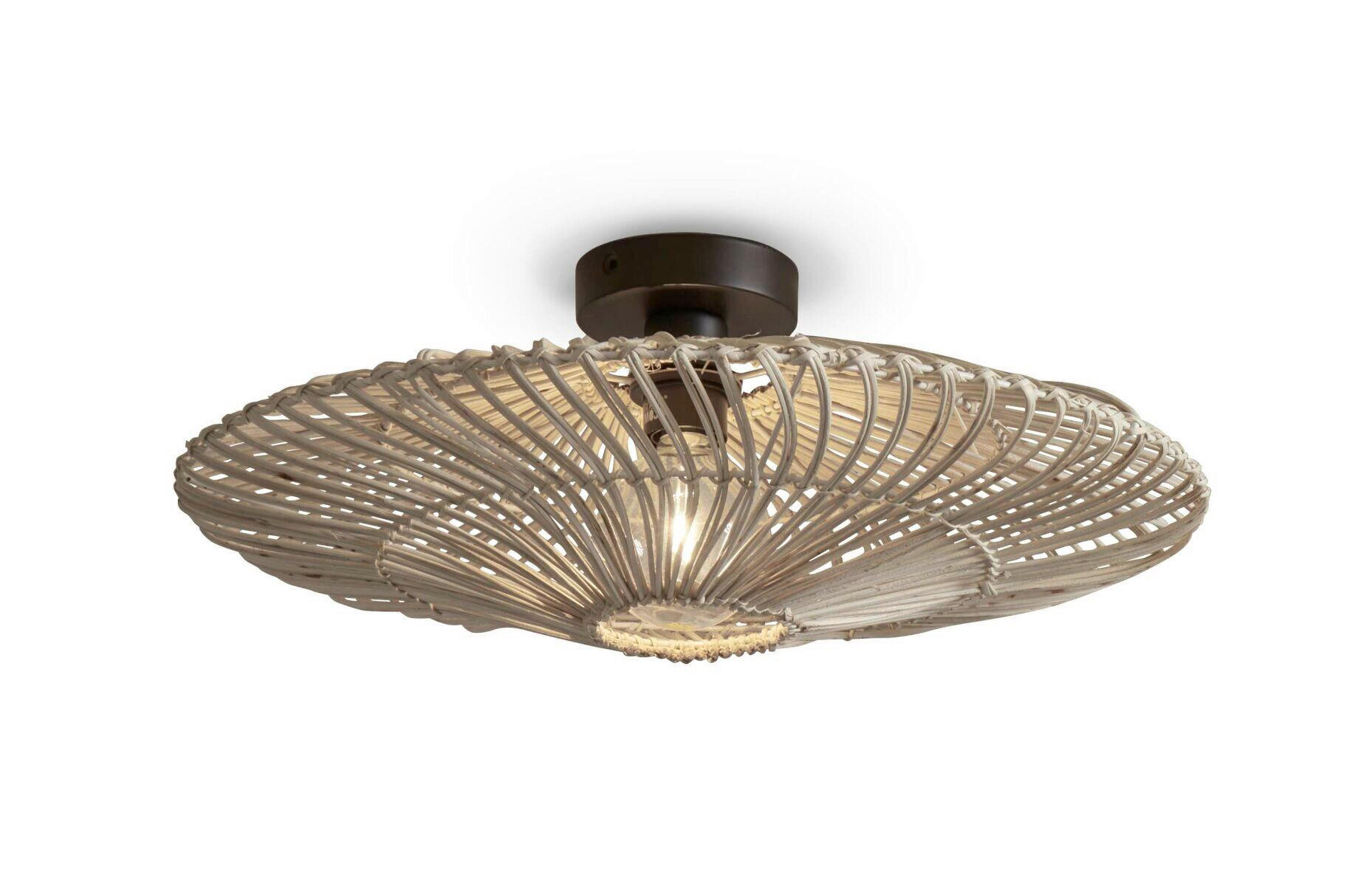 TAKLAMPA GOOD&MOJO  55/14 cm  - vit, Trend, naturmaterial (55/14cm) - Good & Mojo