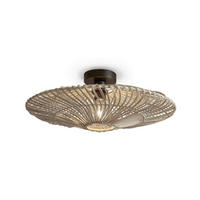 DECKENLEUCHTE  55/14 cm    - Weiß, Trend, Naturmaterialien (55/14cm) - Good & Mojo