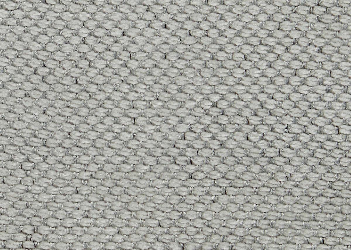 ECKSOFA  in Chenille, Flachgewebe Silberfarben  316/175 cm  - Silberfarben/Schwarz, Design, Textil/Metall (316/175cm) - Dieter Knoll