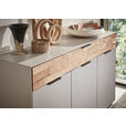 SIDEBOARD 151,9/87,9/45,2 cm  - Wildeiche/Hellgrau, Design, Holz/Holzwerkstoff (151,9/87,9/45,2cm) - Dieter Knoll