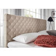 BOXSPRINGBETT 160/200 cm  in Beige  - Beige/Graphitfarben, Design, Textil/Metall (160/200cm) - Xora