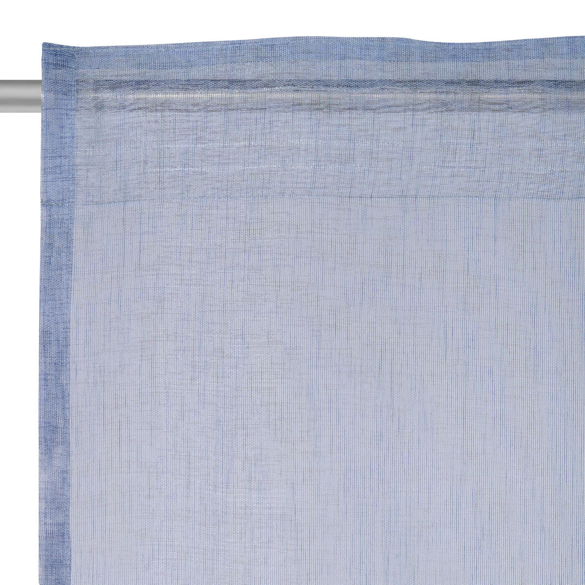 FERTIGVORHANG transparent  - Blau, Basics, Textil (140/245cm) - Esposa