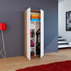 MEHRZWECKSCHRANK 70/178/39 cm  in Weiß, Eichefarben, Sonoma Eiche  - Eichefarben/Silberfarben, Design, Holzwerkstoff/Kunststoff (70/178/39cm) - MID.YOU