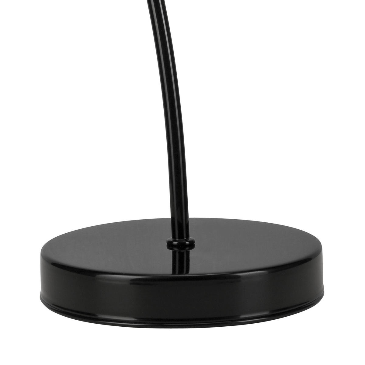 SCHREIBTISCHLEUCHTE 32/32/19 cm   - Schwarz Hochglanz/Weiß Hochglanz, KONVENTIONELL, Metall (32/32/19cm)