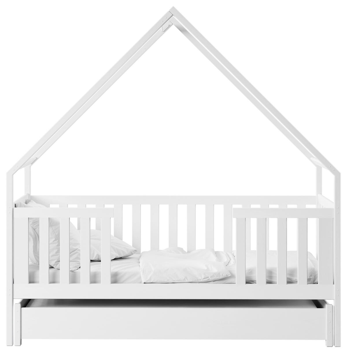 HAUSBETT Lattenrost, Matratzen 90/200 cm  - Birkefarben/Weiß, Basics, Holz/Holzwerkstoff (90/200cm) - Boxxx