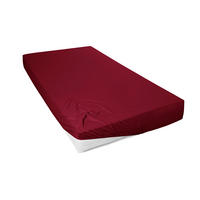 SPANNLEINTUCH 150/200 cm Jersey  - Kirschrot, Basics, Textil (150/200cm)