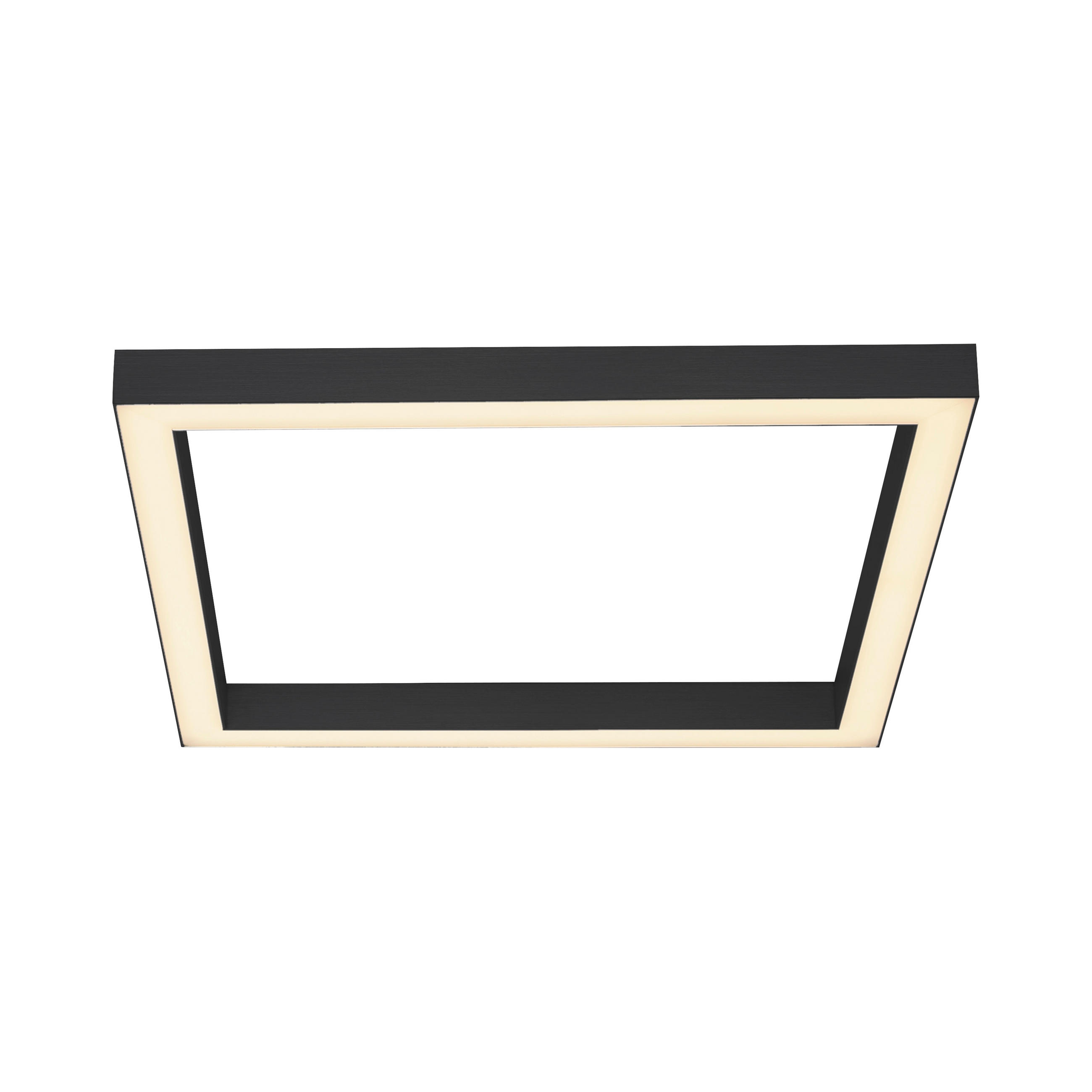 STROPNÍ LED SVÍTIDLO, 55/55/3,9 cm - antracitová, Design, kov/plast (55/55/3,9cm)