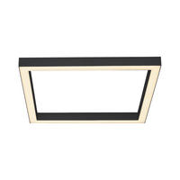 STROPNÍ LED SVÍTIDLO, 55/55/3,9 cm - antracitová, Design, kov/plast (55/55/3,9cm)