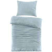 OBOUSTRANNÉ POVLEČENÍ, renforcé, mušelín, šalvějově zelená, 140/200 cm - šalvějově zelená, Basics, textil (140/200cm) - Novel