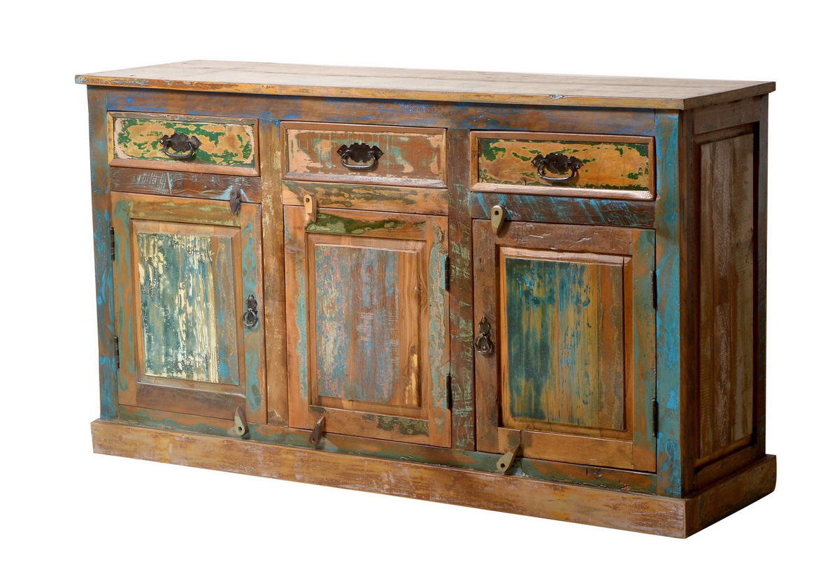 SIDEBOARD 140/80/40 cm  - Multicolor/Schwarz, Design, Holz/Metall (140/80/40cm) - MID.YOU