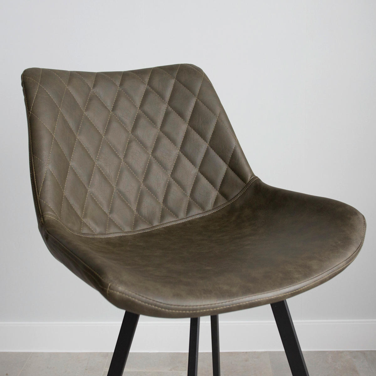 SADA BAROVÝCH ŽIDLÍ 2 kusy - černá/zelená, Konvenční, kov/textil (50/102/55cm) - MID.YOU