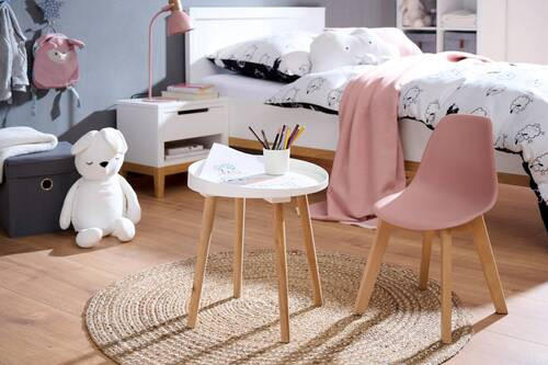 KINDERSTUHL - Pink/Buchefarben, MODERN, Holz/Kunststoff (33/57/38cm) - P & B