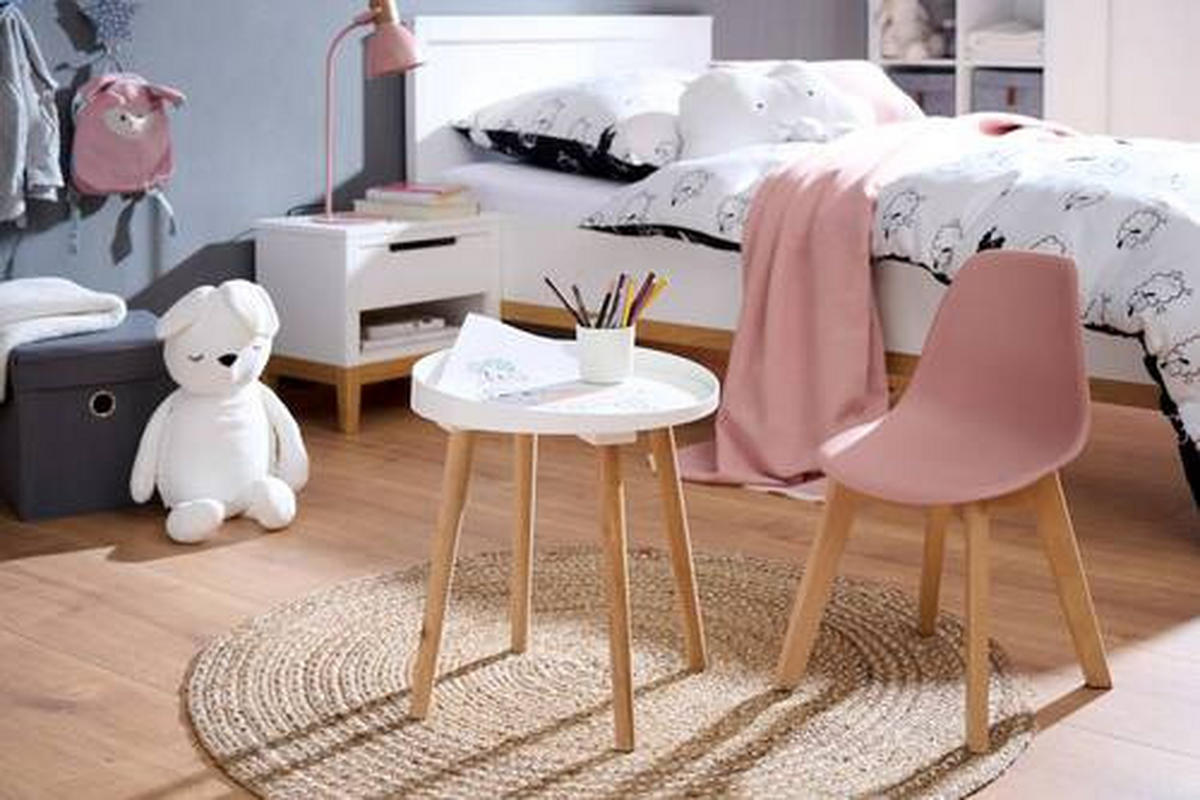 KINDERSTUHL  - Pink/Buchefarben, MODERN, Holz/Kunststoff (33/57/38cm) - P & B