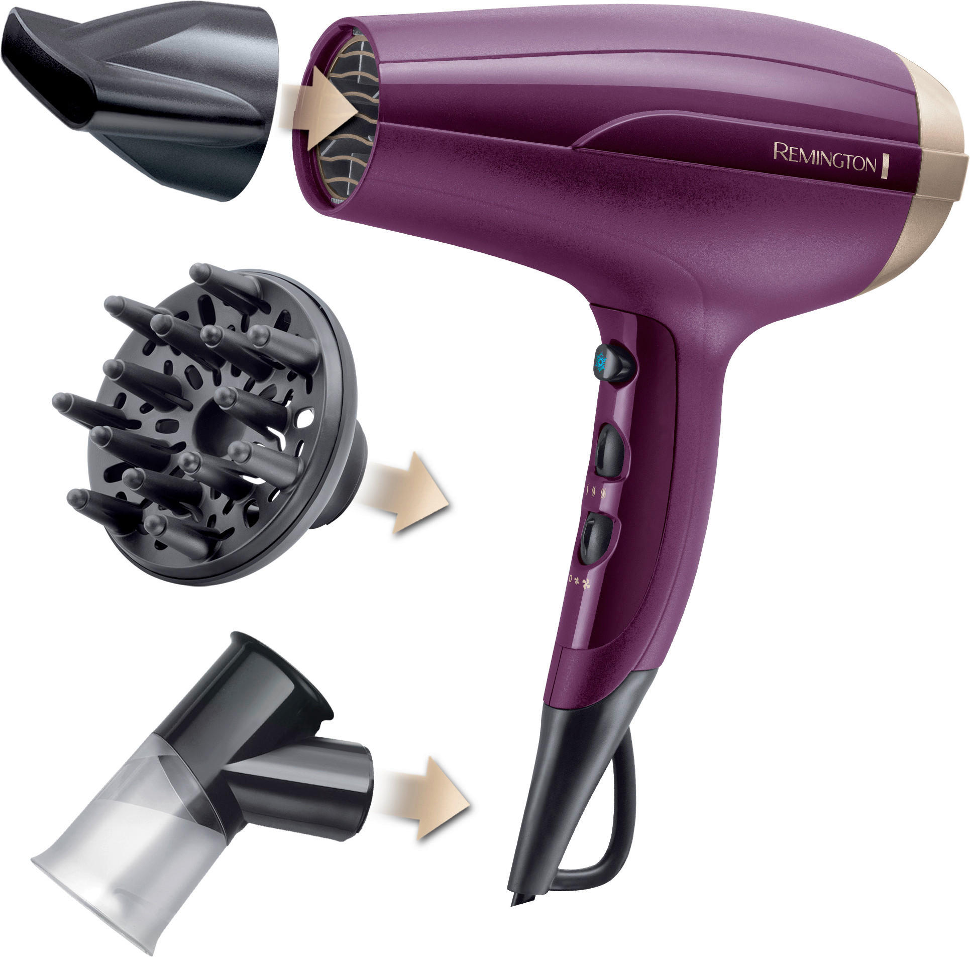 Russell Hobbs Haartrockner Haartrockner Lila 19x26x9 cm