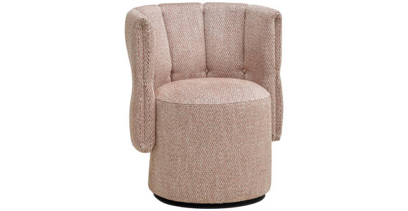 COCKTAILSESSEL - Hellbraun/Schwarz, Design, Holz/Textil (73/82/62cm) - Belluti