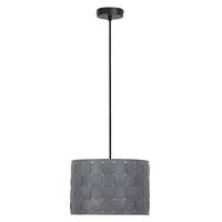 HÄNGELEUCHTE 28/121 cm   - Dunkelgrau, Basics, Naturmaterialien/Metall (28/121cm) - Osram