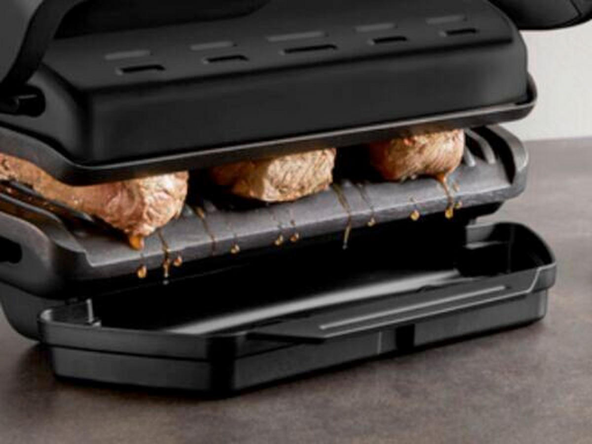 KONTAKTNI ŽAR   - črna/visoki sijaj, Basics, kovina (36.5/36.5/17.5cm) - Tefal