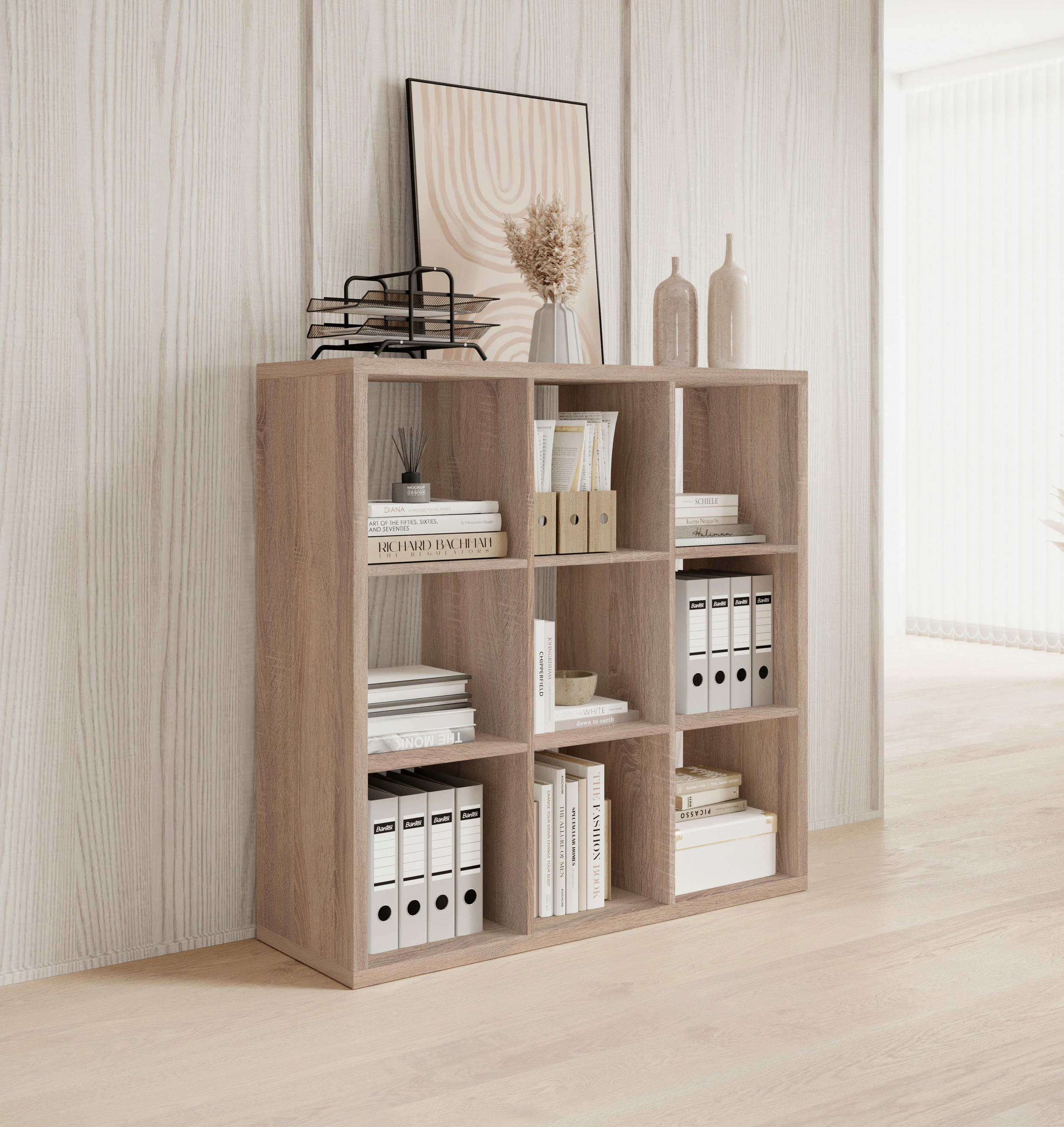 RAUMTEILER - Sonoma Eiche, Design, Holzwerkstoff (112/112/38cm) - Carryhome