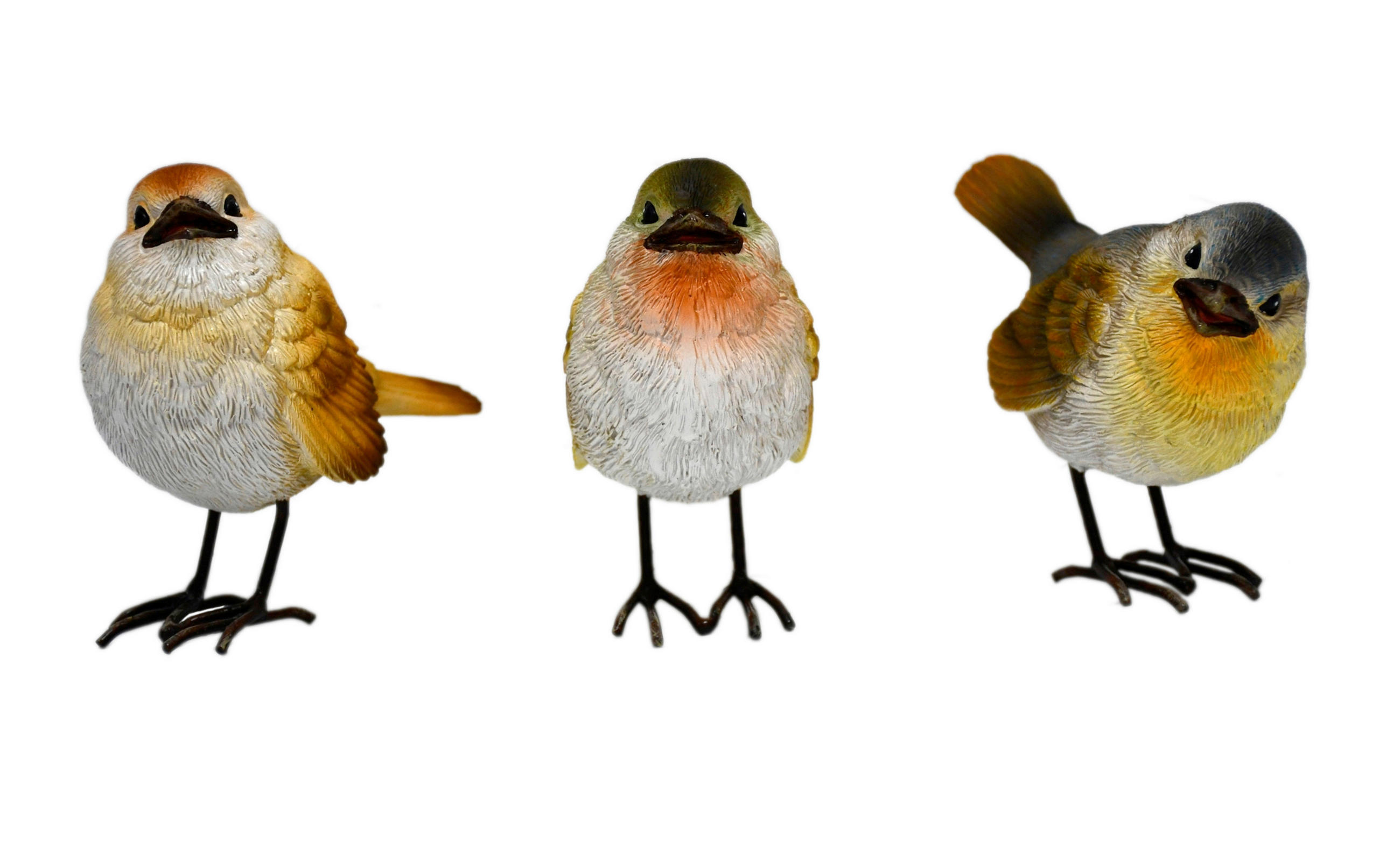 DEKORAČNÝ VTÁK - viacfarebná, Lifestyle, kov/plast (5/9/9,5cm)