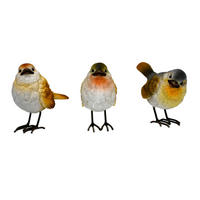 DEKORAČNÝ VTÁK - viacfarebná, Lifestyle, kov/plast (5/9/9,5cm)