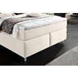 BOXSPRINGBETT 140/200 cm  in Creme  - Creme/Alufarben, KONVENTIONELL, Textil/Metall (140/200cm) - Dieter Knoll