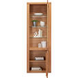 VITRINE  in massiv Kernbuche Kernbuche - Kernbuche/Grau, KONVENTIONELL, Glas/Holz (66,4/203,6/37,7cm) - Voleo
