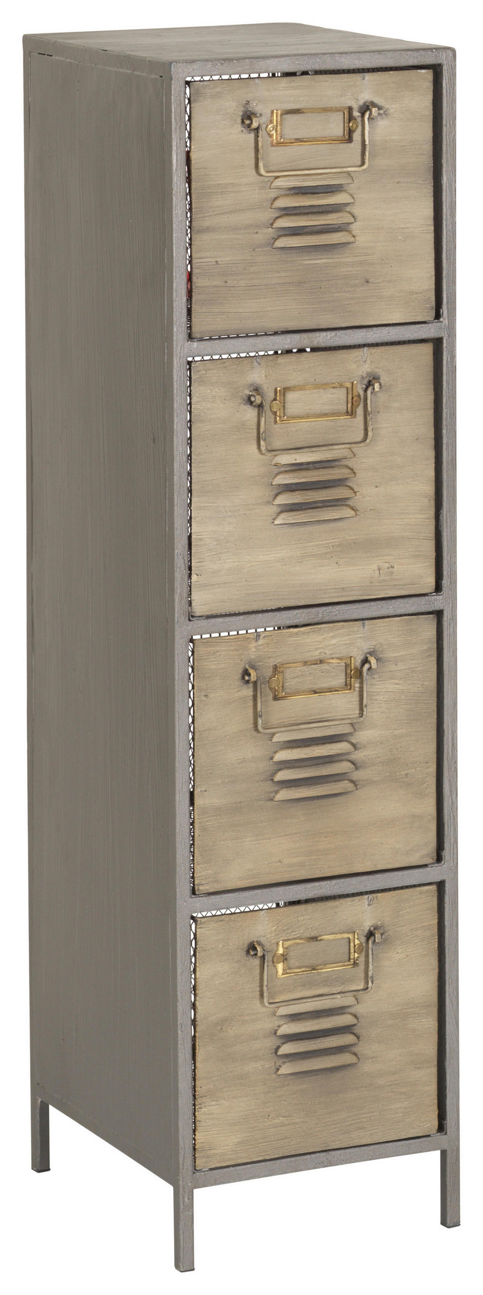 KOMMODE Grau - Grau, Trend, Metall (26/98,5/31cm) - Landscape