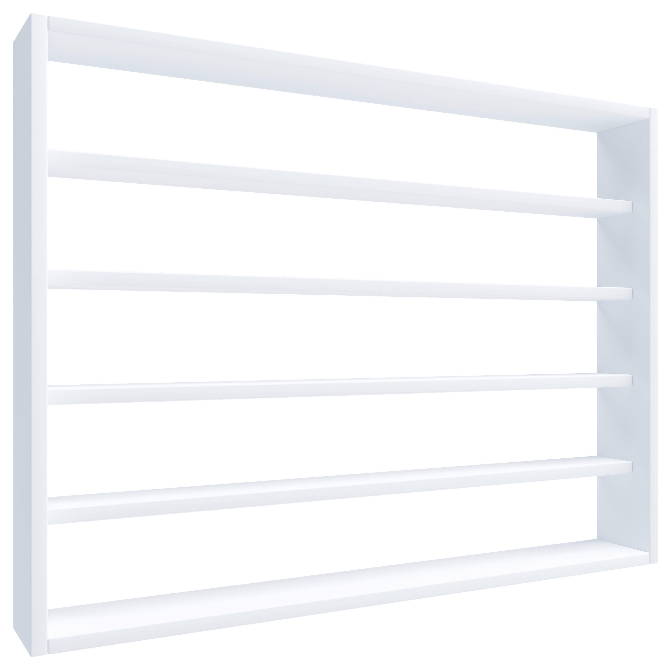 WANDREGAL 80/60/10 cm  - Weiss, Design, Holzwerkstoff (80/60/10cm) - MID.YOU