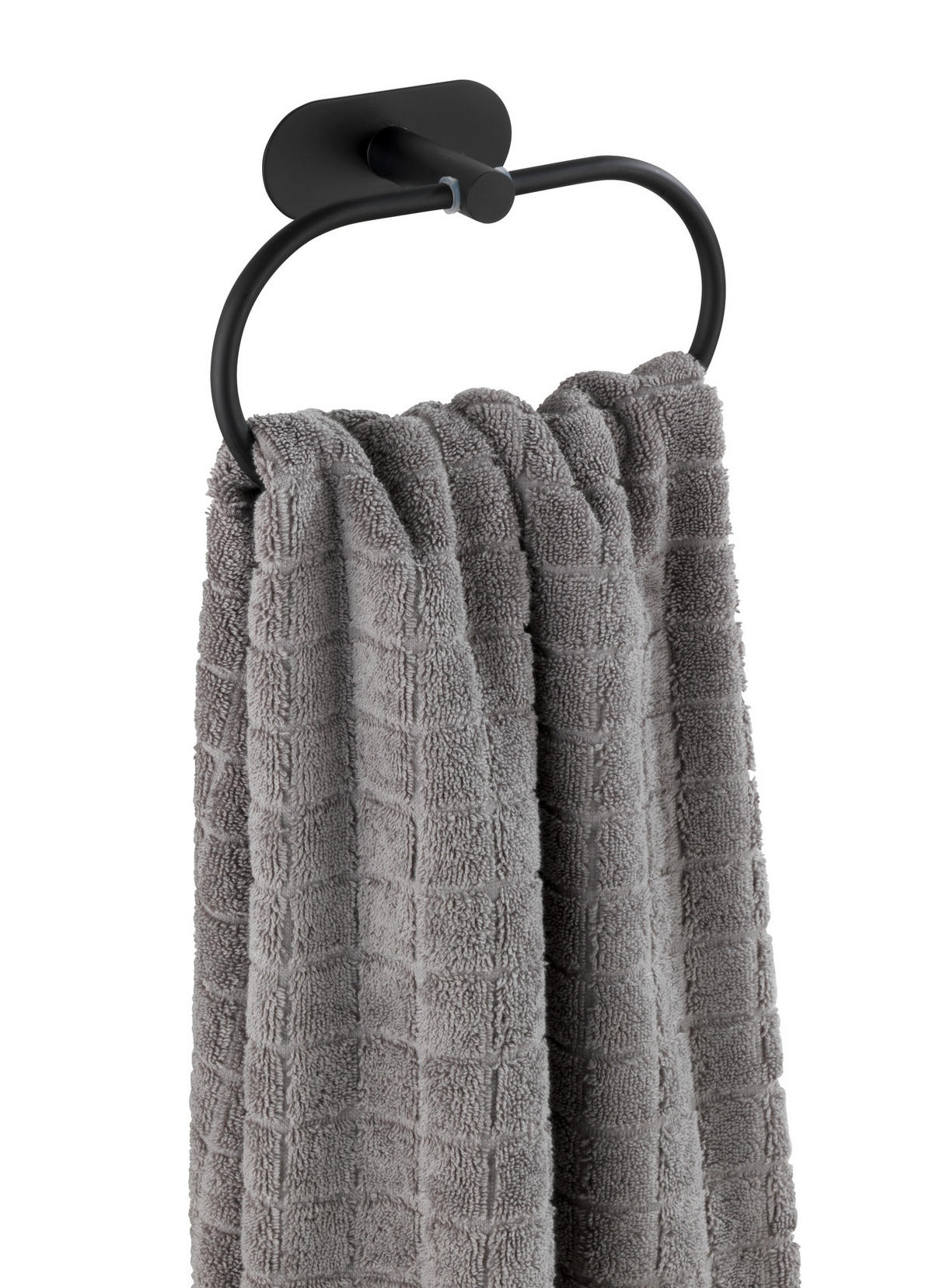 HANDDUKSHÅLLARE 7/26,7/17,8 cm  - svart, Design, metall (7/26,7/17,8cm)