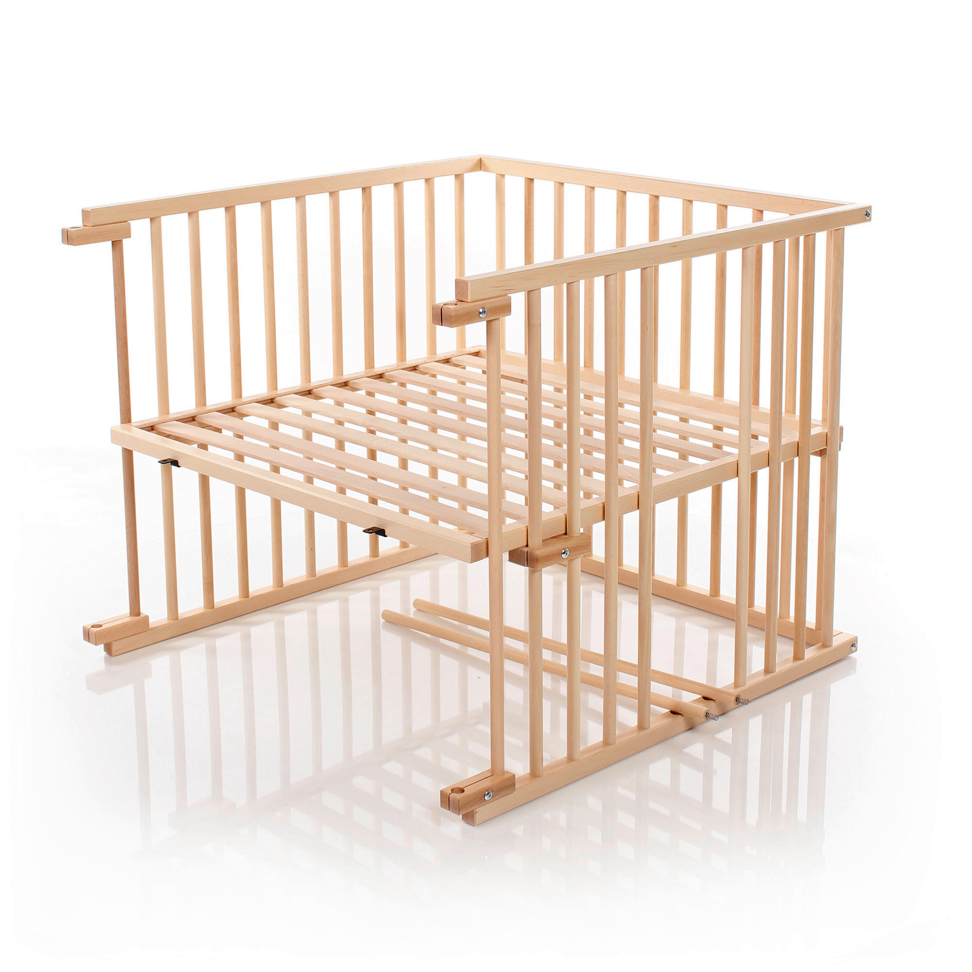 GITTERBETT  95/94/79 cm   - Buchefarben/Naturfarben, Basics, Holz (95/94/79cm) - Babybay