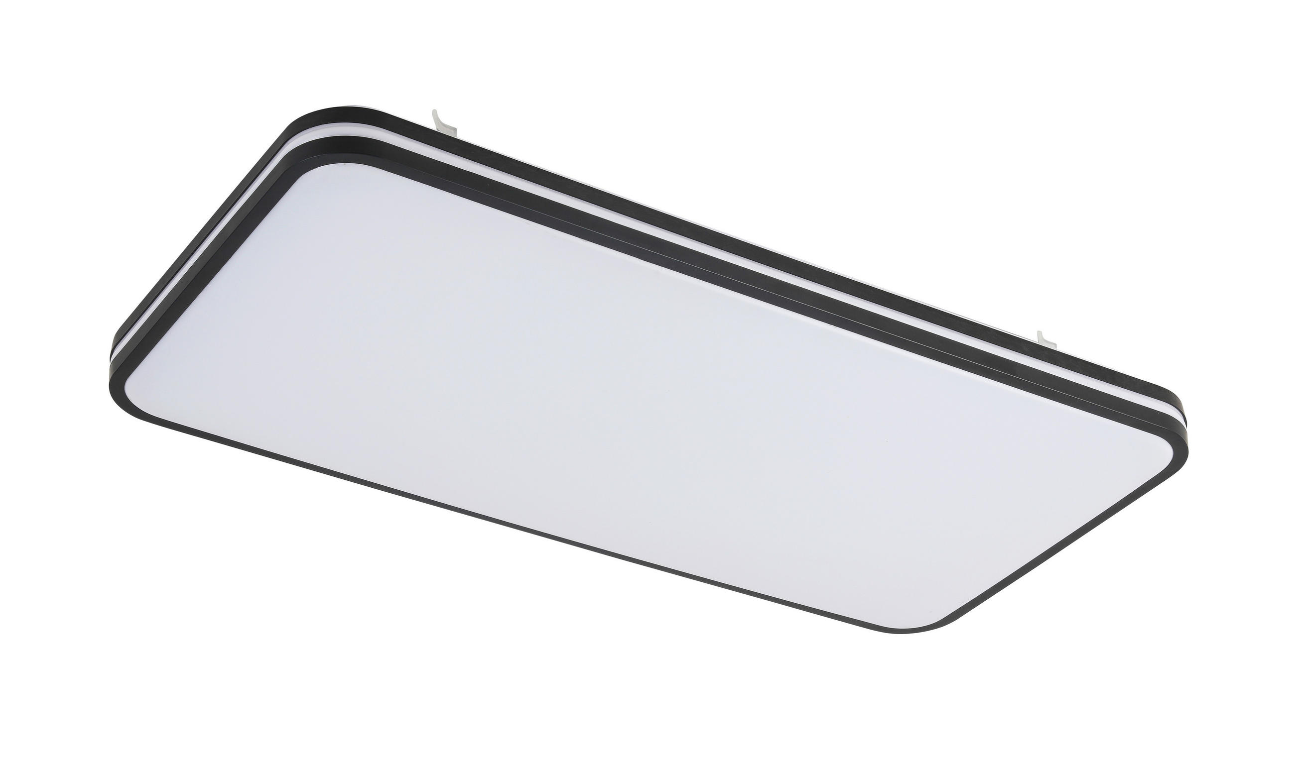 LED-DECKENLEUCHTE 66/33/5,5 cm   - Schwarz/Weiß, Basics, Kunststoff/Metall (66/33/5,5cm) - Novel