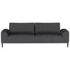 SCHLAFSOFA in Cord Dunkelgrau  - Dunkelgrau/Schwarz, Design, Textil/Metall (250/89/105cm) - Welnova
