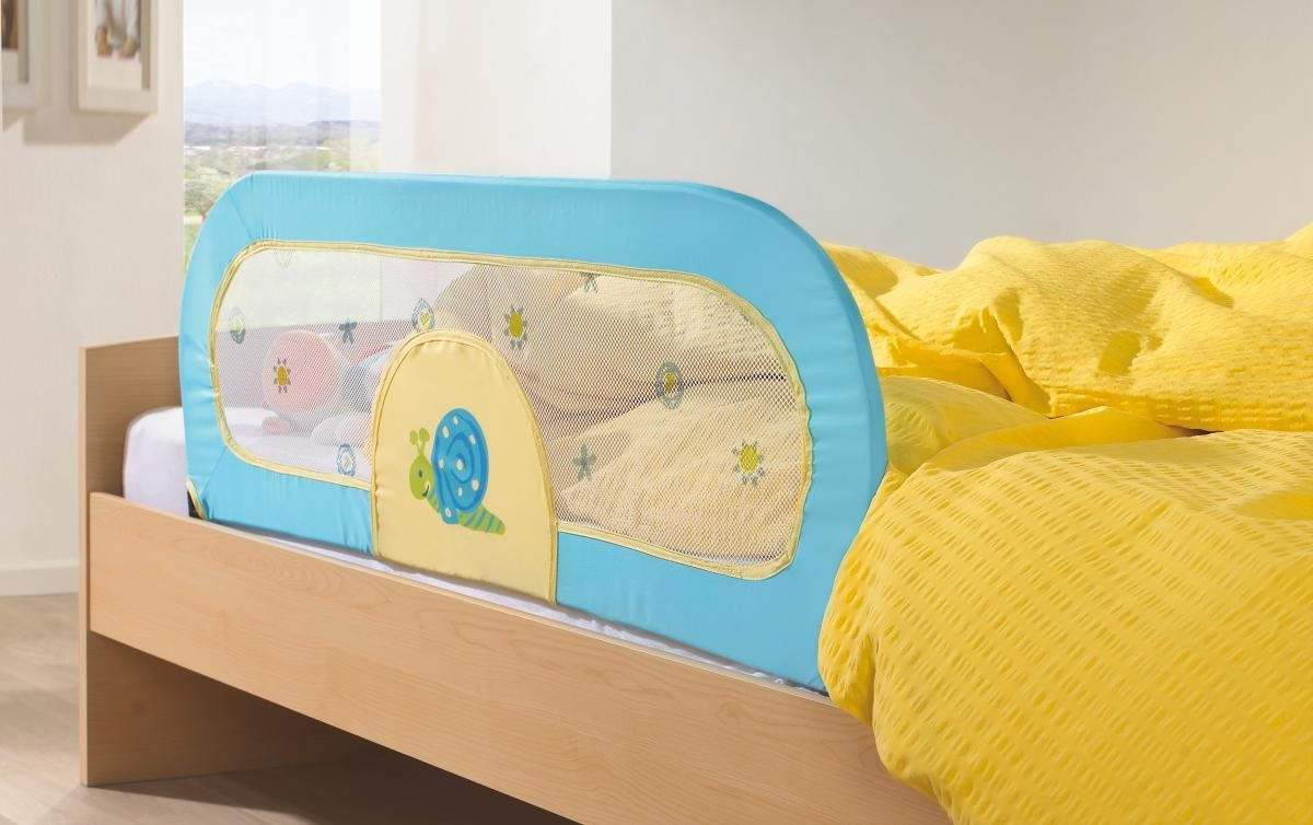 ZAŠTITNA OGRADICA ZA KREVET - plava/narandžasta, Osnovno, tekstil/metal (120/39cm) - My Baby Lou